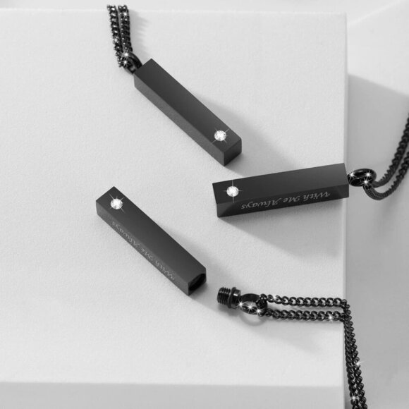 3 Pack Memorial Ashes Necklace Stainless Steel Locket Pendant Keepsake - Picture 3 of 7